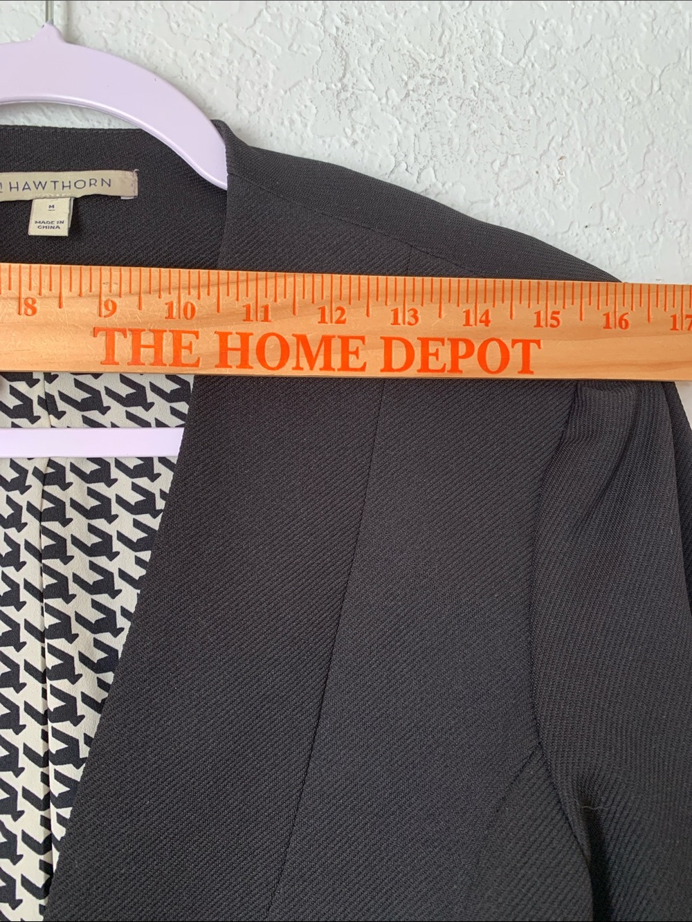 41 Hawthorn Black Women's Tailored Blazer Jacket - Classic One-Button Size M - Picture 2 of 9
